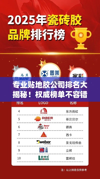 專業(yè)貼地膠公司排名大揭秘！權(quán)威榜單不容錯過