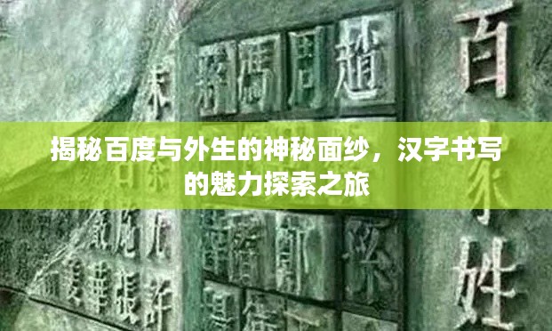 揭秘百度與外生的神秘面紗，漢字書寫的魅力探索之旅