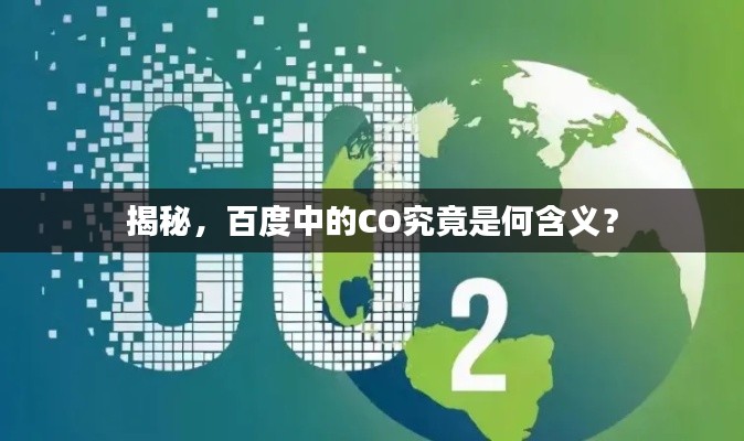 揭秘，百度中的CO究竟是何含義？