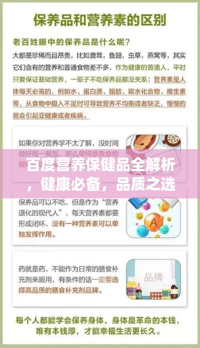 百度營(yíng)養(yǎng)保健品全解析，健康必備，品質(zhì)之選