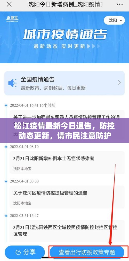 松江疫情最新今日通告，防控動態(tài)更新，請市民注意防護