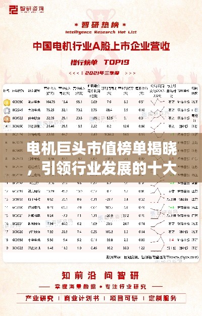 電機(jī)巨頭市值榜單揭曉，引領(lǐng)行業(yè)發(fā)展的十大公司