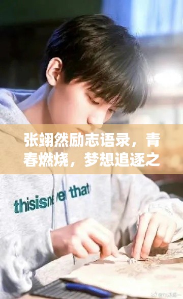 張翊然勵志語錄，青春燃燒，夢想追逐之路