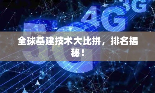 全球基建技術大比拼，排名揭秘！