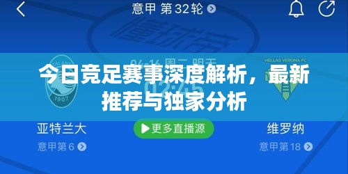 今日競足賽事深度解析，最新推薦與獨家分析
