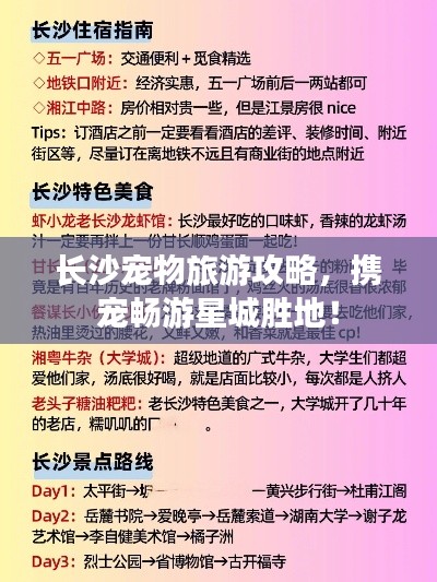 長沙寵物旅游攻略，攜寵暢游星城勝地！