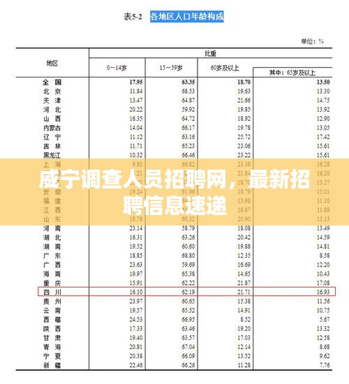 威寧調(diào)查人員招聘網(wǎng)，最新招聘信息速遞