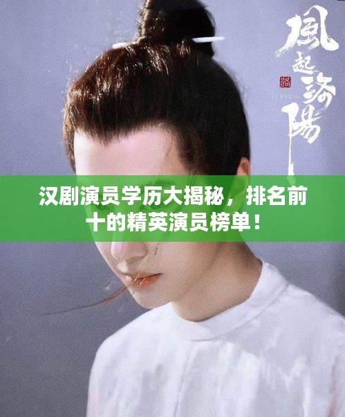 漢劇演員學(xué)歷大揭秘，排名前十的精英演員榜單！