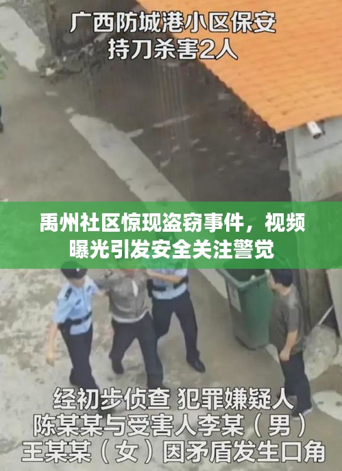 禹州社區(qū)驚現(xiàn)盜竊事件，視頻曝光引發(fā)安全關注警覺